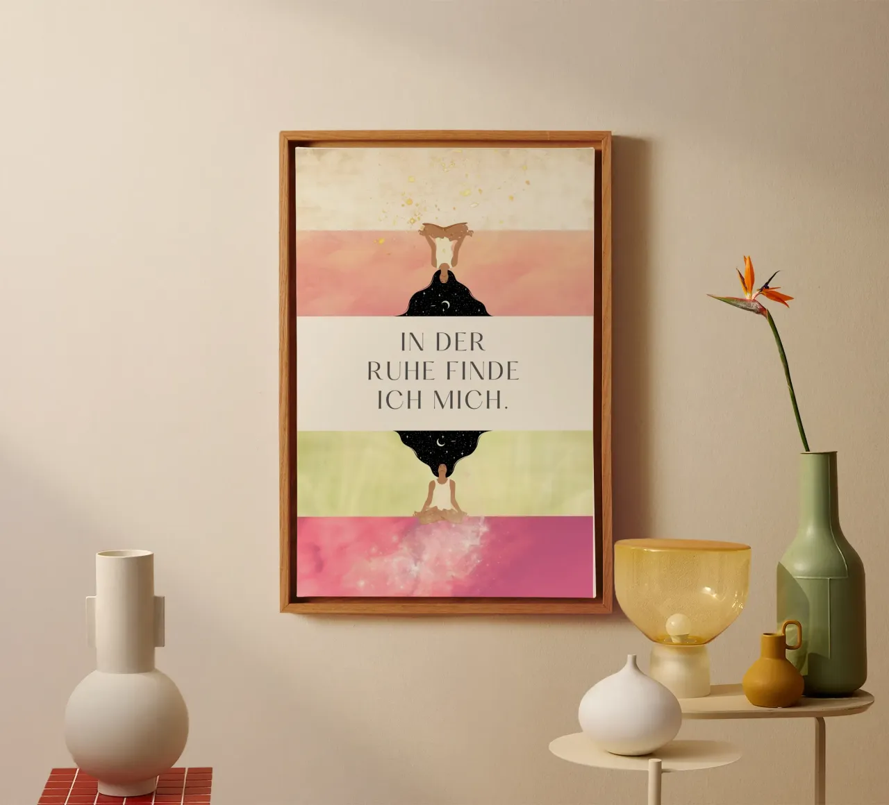 In der Ruhe Leinwand mit Schattenfugenrahmen von AESTHETIC VIBES by Isabel