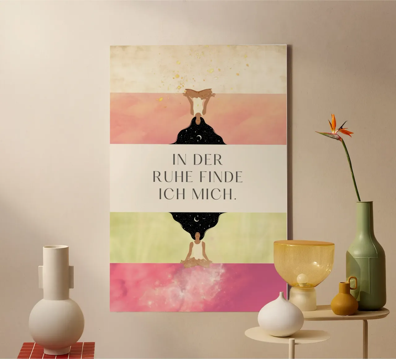 In der Ruhe Leinwand mit Schattenfugenrahmen von AESTHETIC VIBES by Isabel