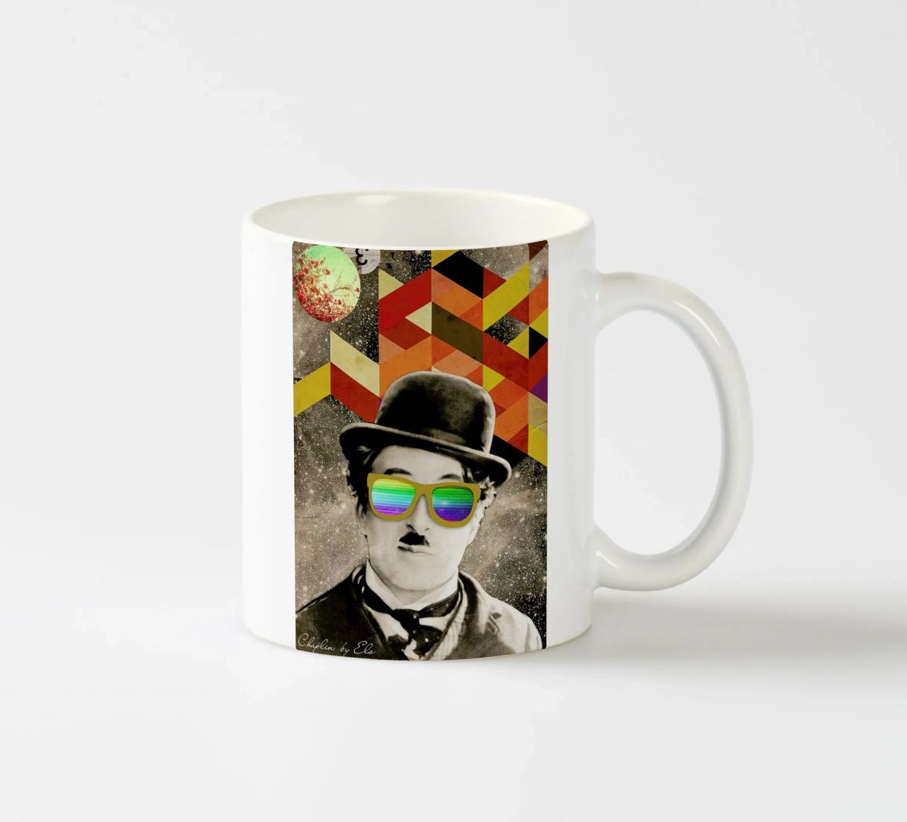 Public Figures: Chaplin tazza in ceramica da Elo Marc