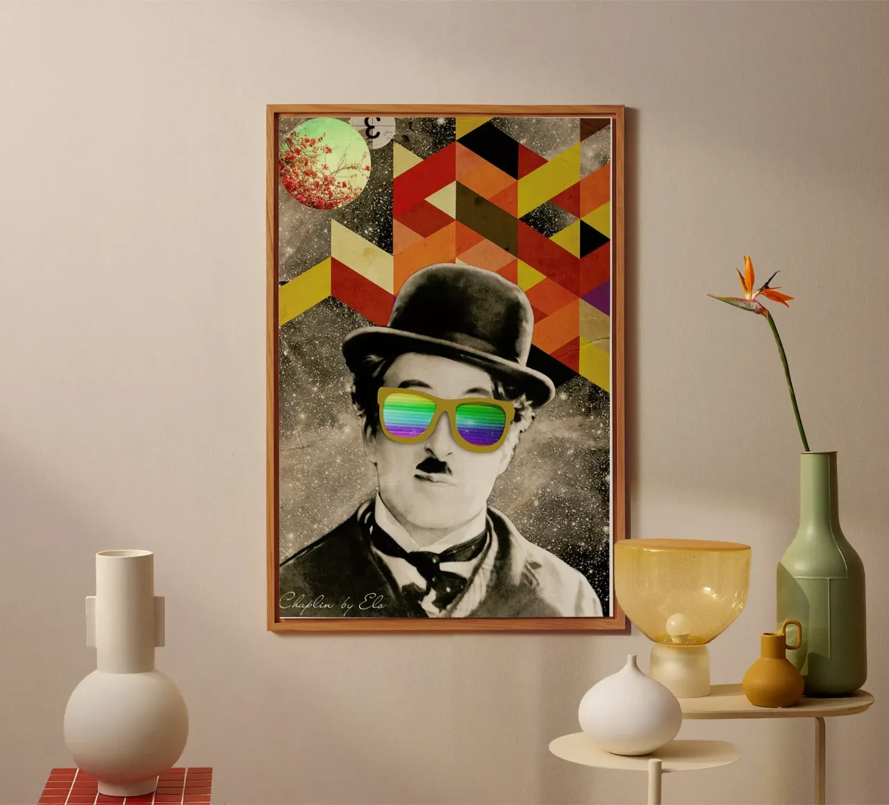 Public Figures: Chaplin alluminio dibond da Elo Marc
