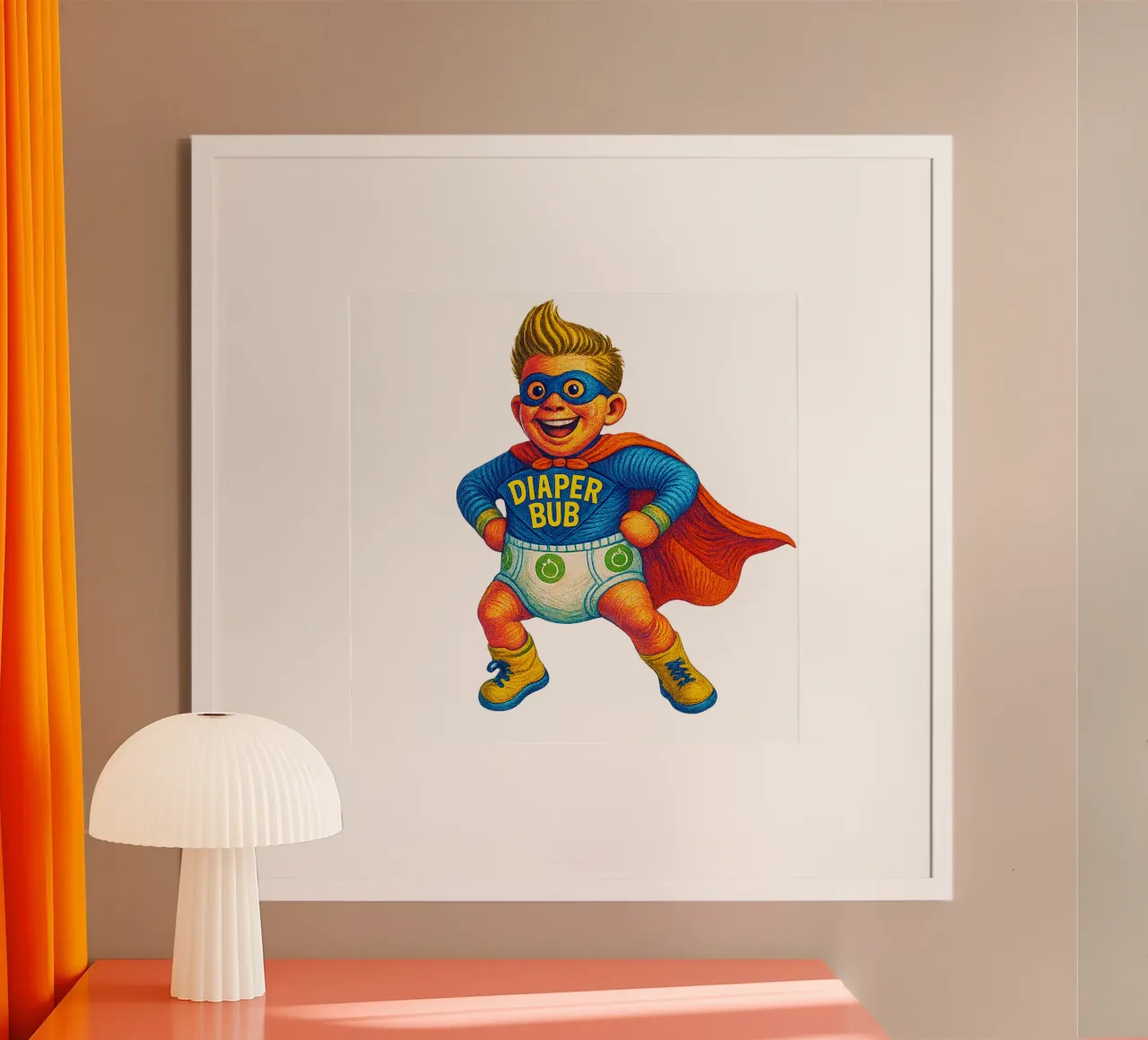 DIAPER BUB poster da Vintage Van Gogh