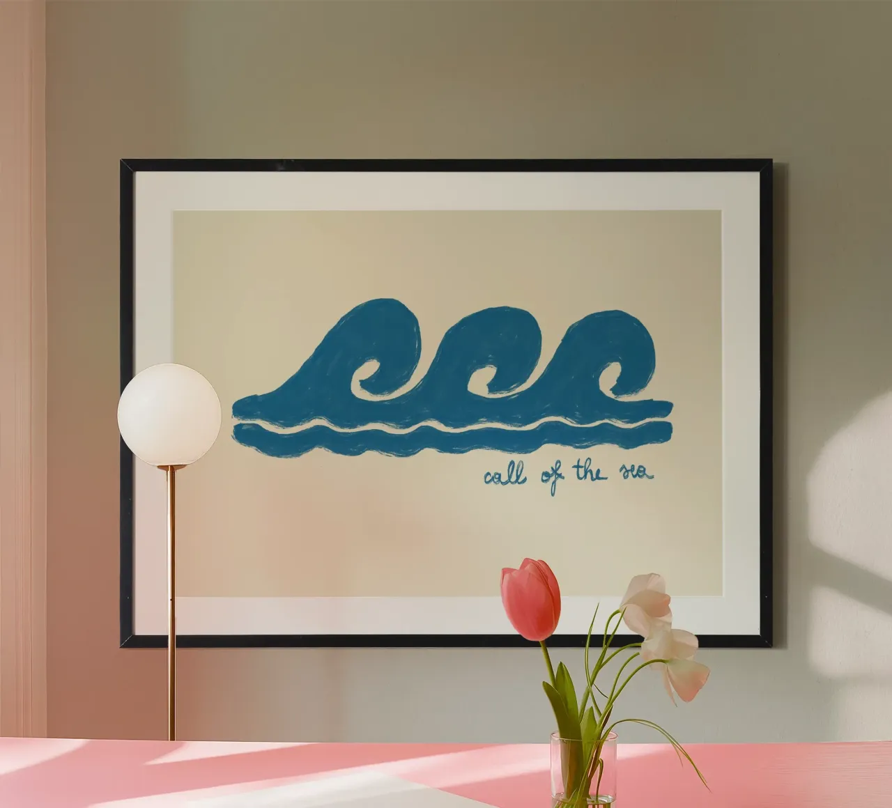 Call of the Sea, Ocean Waves Art Print poster by dawnthesea