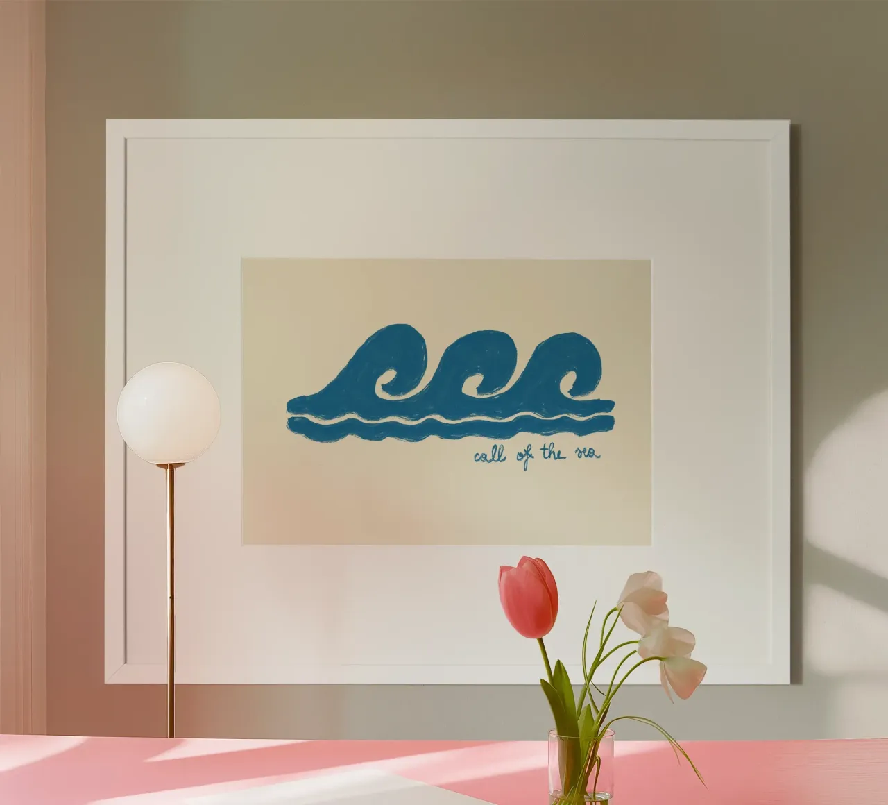 Call of the Sea, Ocean Waves Art Print poster by dawnthesea