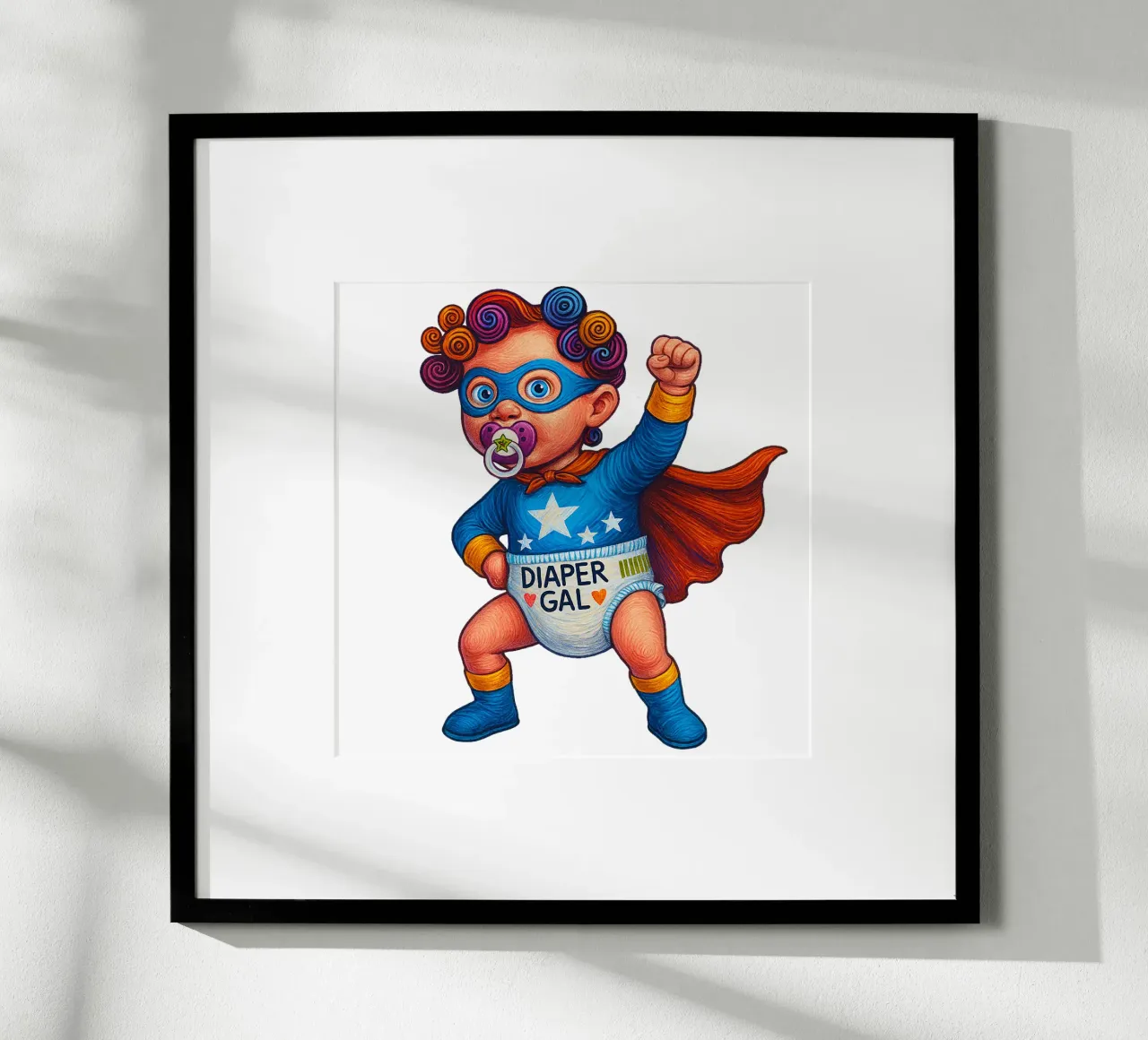 DIAPER GAL poster da Vintage Van Gogh
