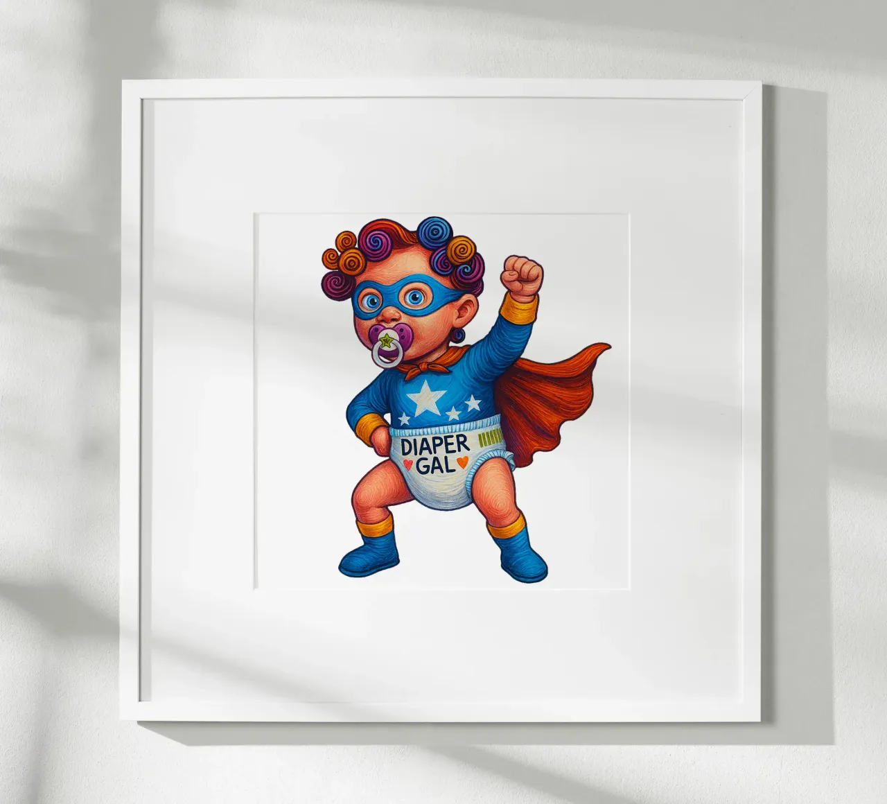 DIAPER GAL poster da Vintage Van Gogh