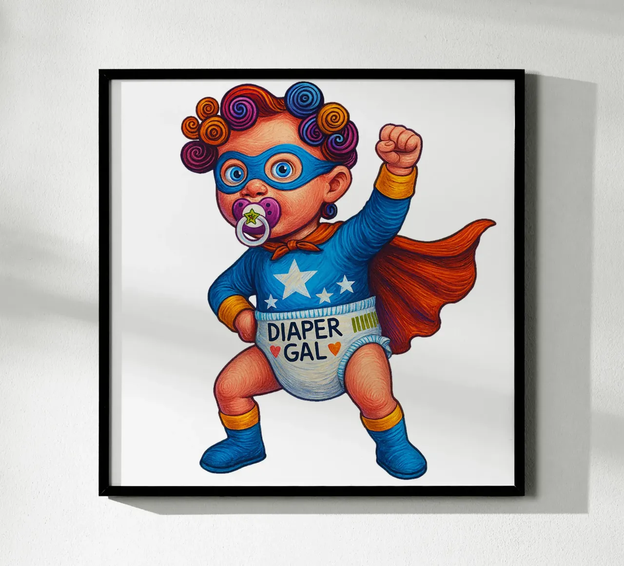 DIAPER GAL poster da Vintage Van Gogh
