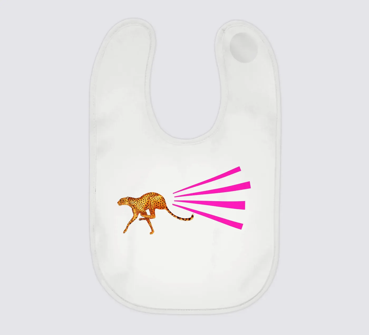 Cheetah Babylätzchen von Cassia Beck Collage