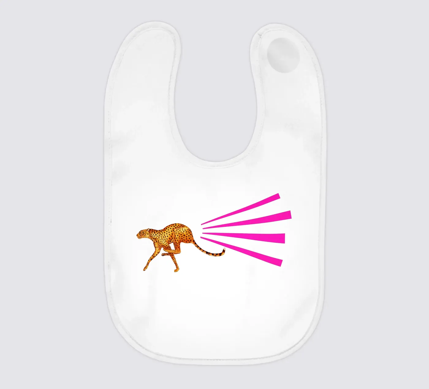 Cheetah Babylätzchen von Cassia Beck Collage