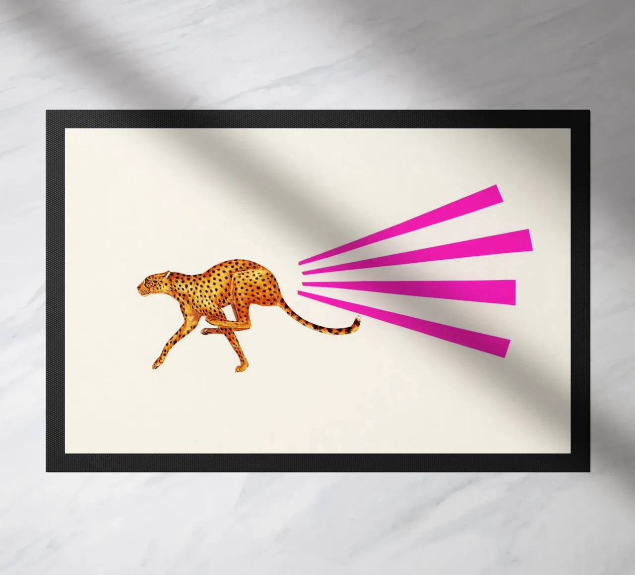 Gepard Fußmatte von Cassia Beck Collage