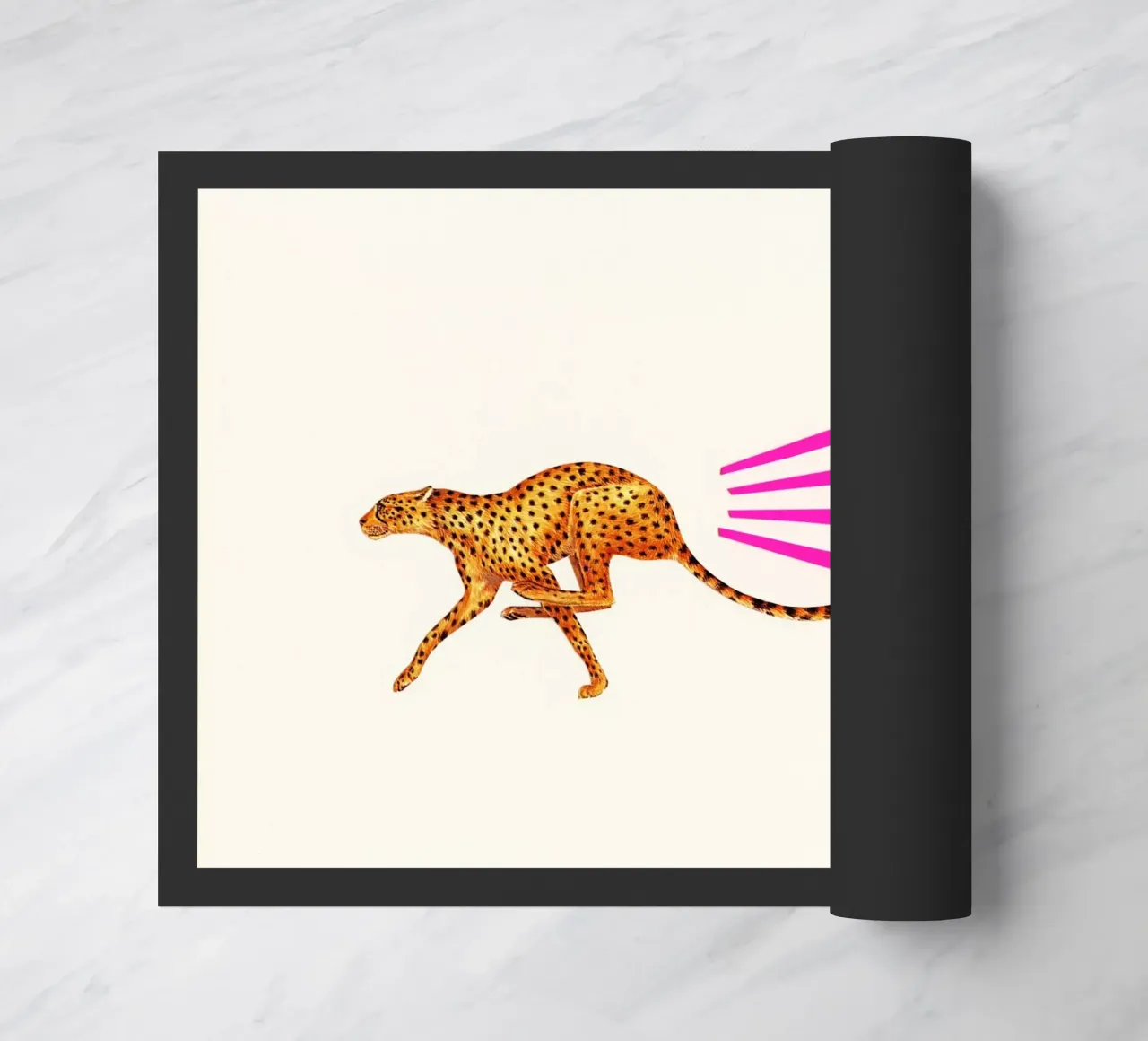 Gepard Fußmatte von Cassia Beck Collage