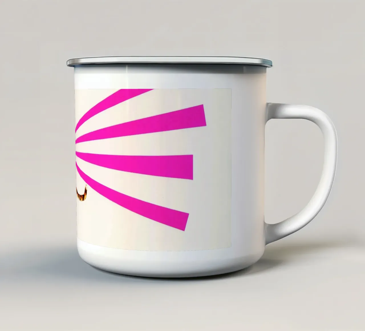Ghepardo tazza in smalto da Cassia Beck Collage