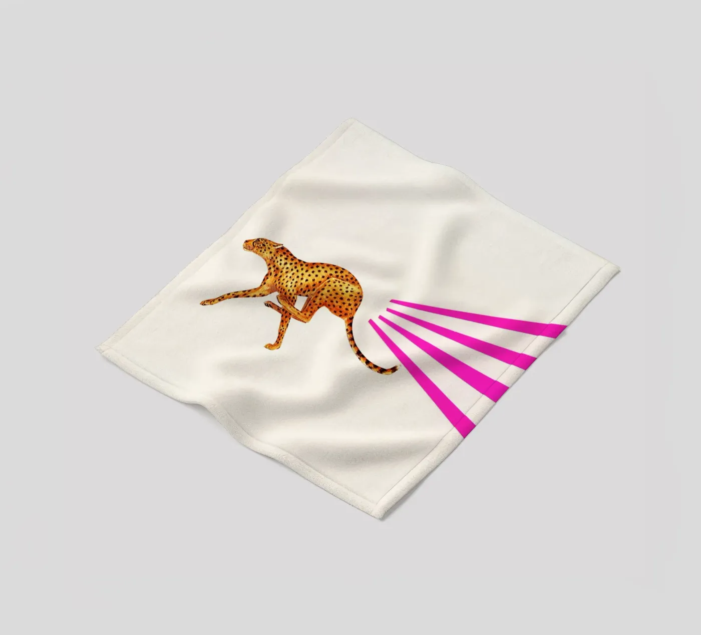 Gepard Fleecedecke von Cassia Beck Collage