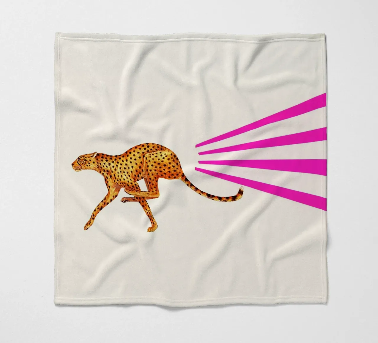 Gepard Fleecedecke von Cassia Beck Collage