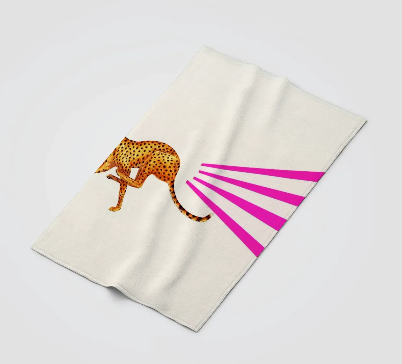 Gepard Fleecedecke von Cassia Beck Collage
