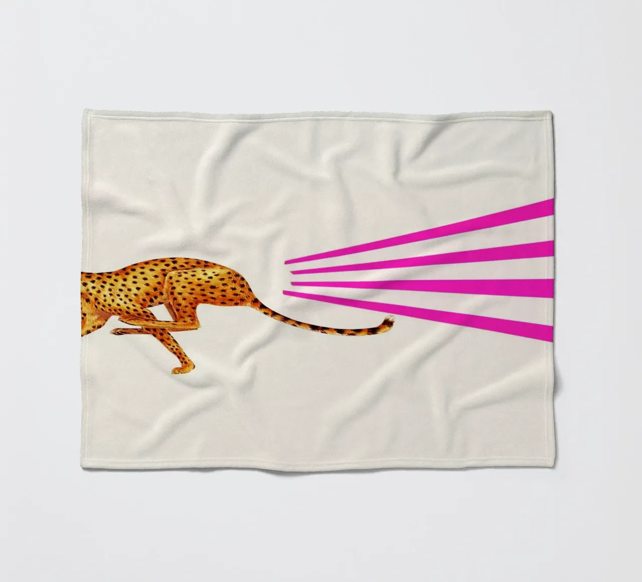 Gepard Fleecedecke von Cassia Beck Collage