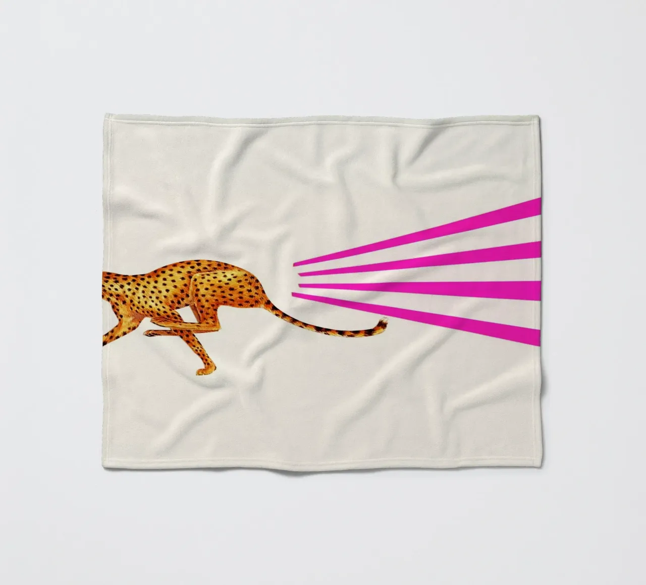 Gepard Fleecedecke von Cassia Beck Collage