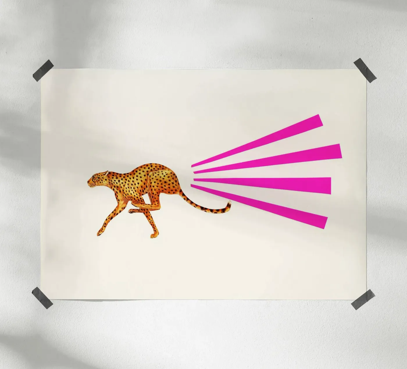Gepard Poster von Cassia Beck Collage