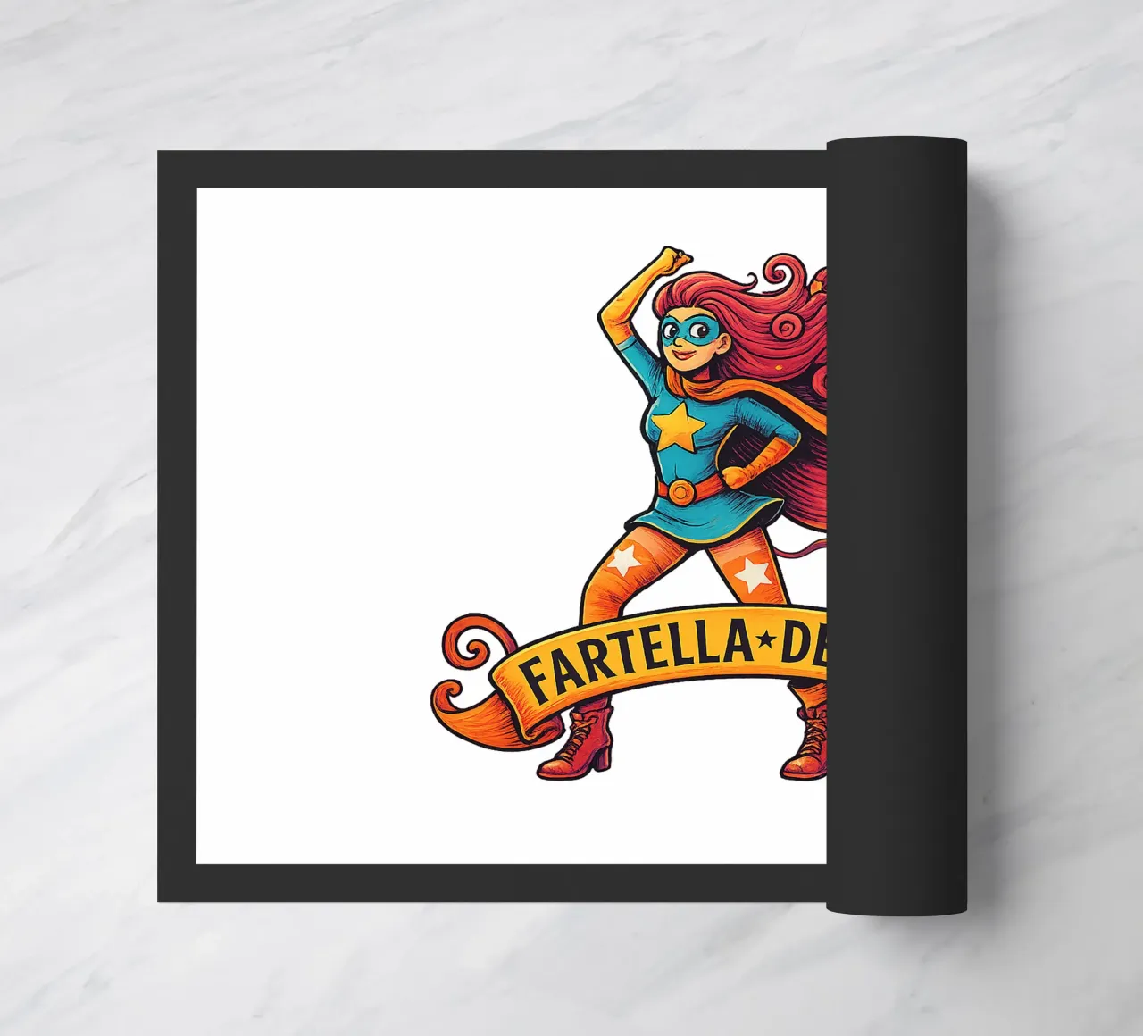 FARTELLA DEVILLE doormat by Vintage Van Gogh