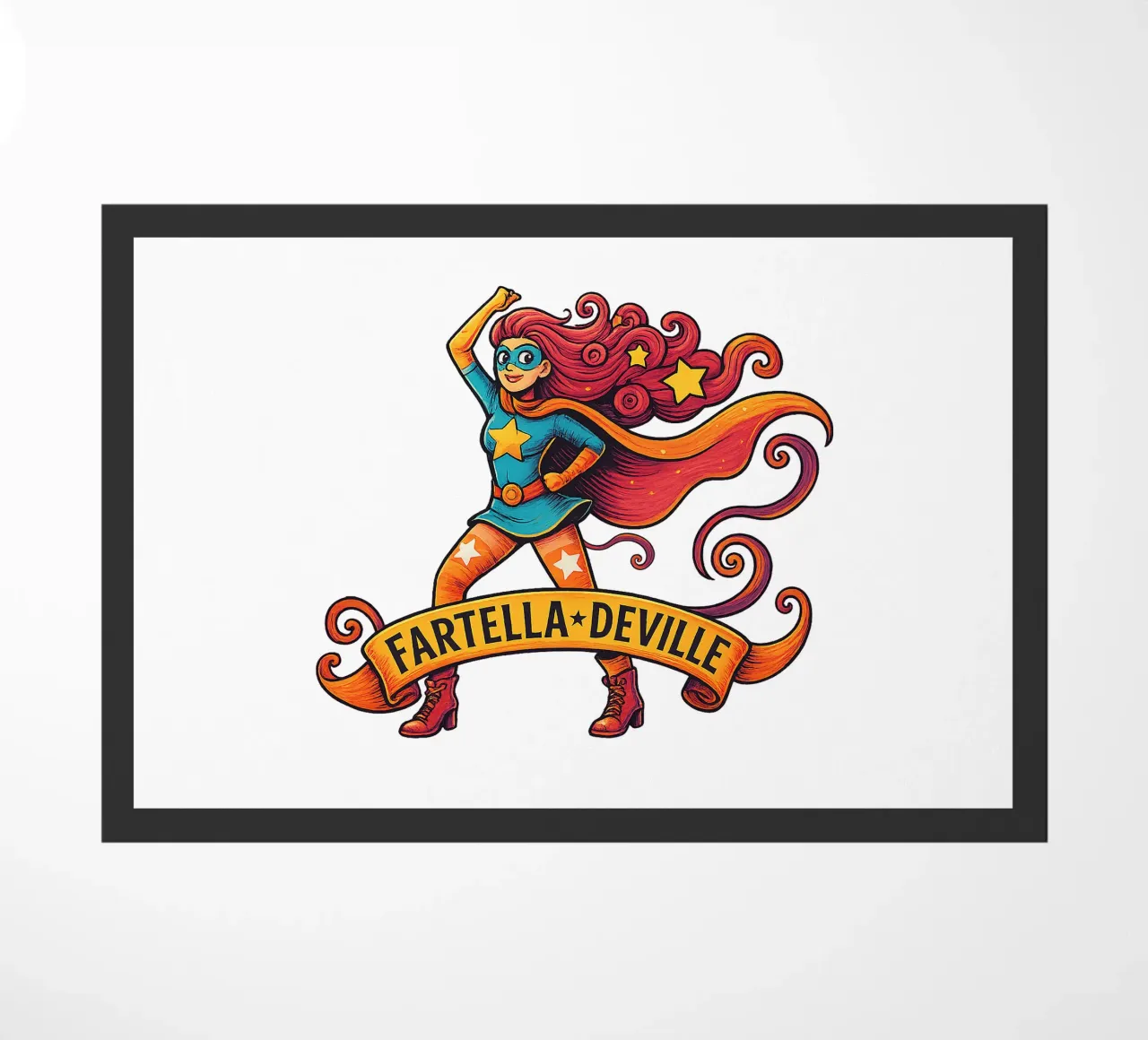 FARTELLA DEVILLE doormat by Vintage Van Gogh