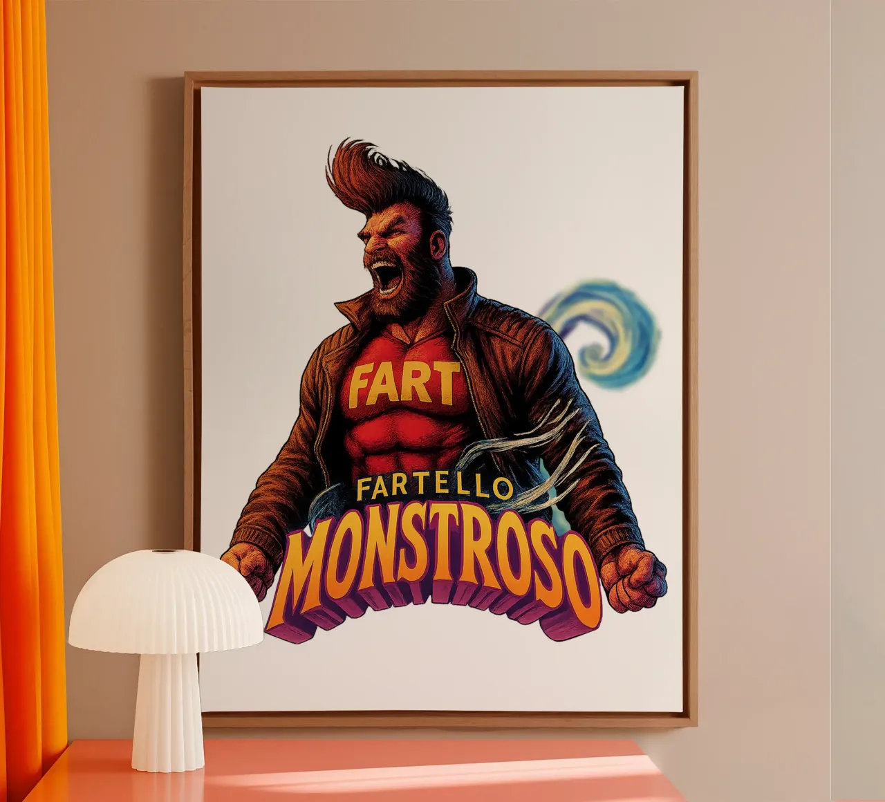 FARTELLA MONSTROSO tela con Cornice a cassetta da Vintage Van Gogh