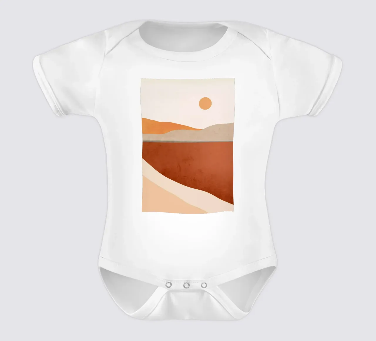 Art abstrait minimal Paysage 11 body bébé de ThingDesign