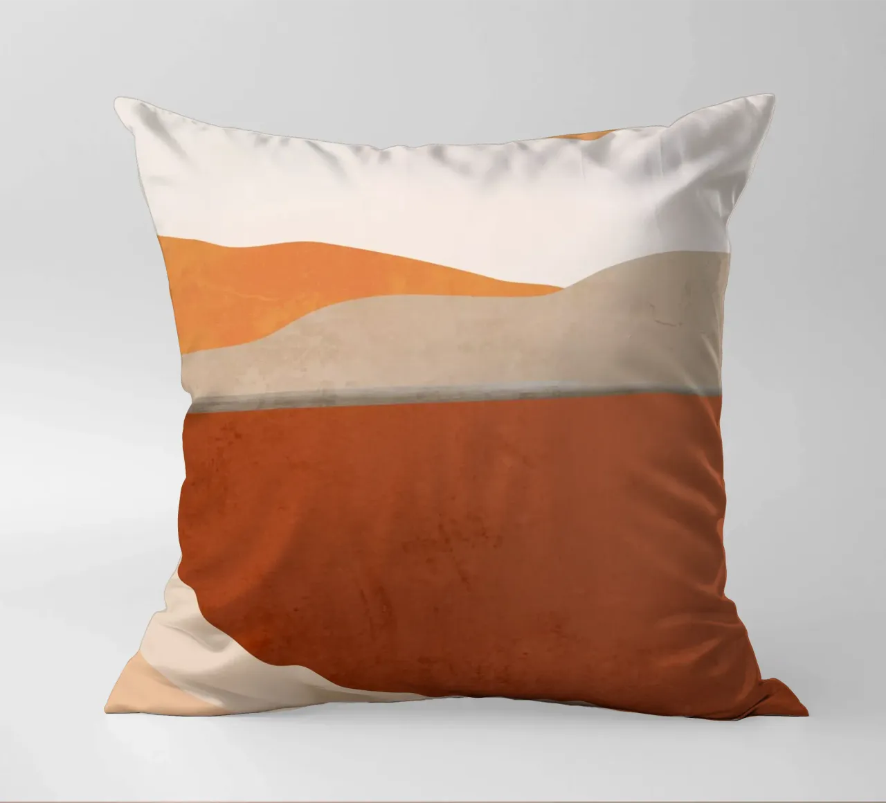 Minimal Abstract Art Landscape 11 decorative cushion by ThingDesign
