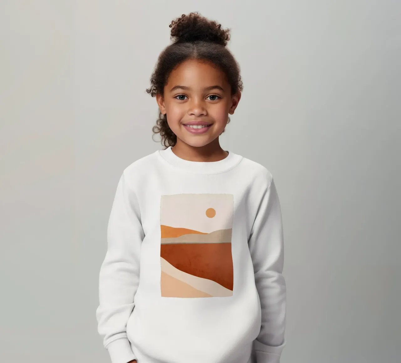 Art abstrait minimal Paysage 11 sweat enfant de ThingDesign