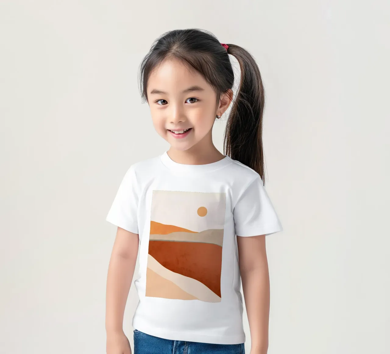 Minimal Abstract Art Landscape 11 kids t-shirt by ThingDesign