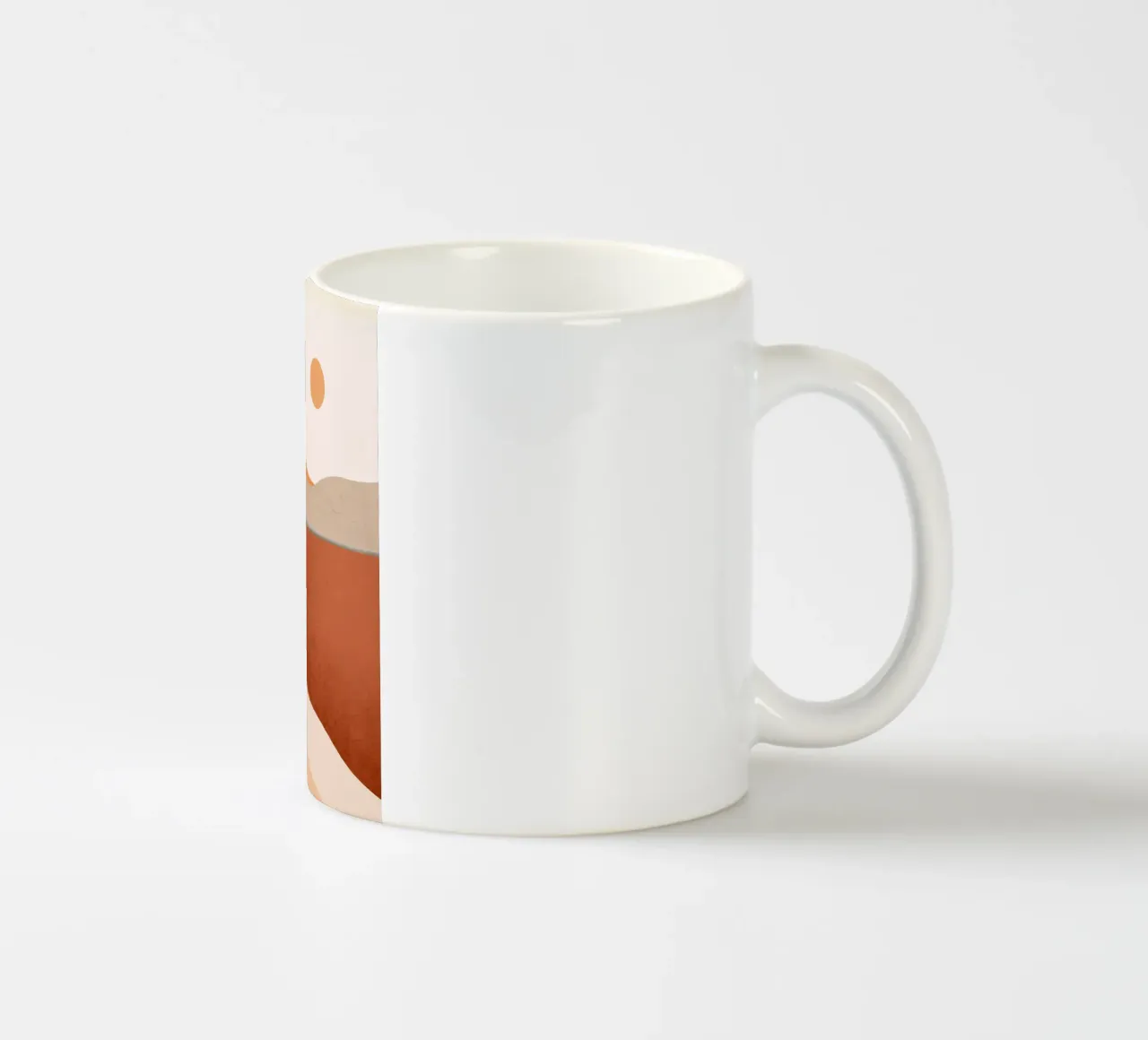 Minimal Abstract Art Landscape 11 ceramic mug by ThingDesign