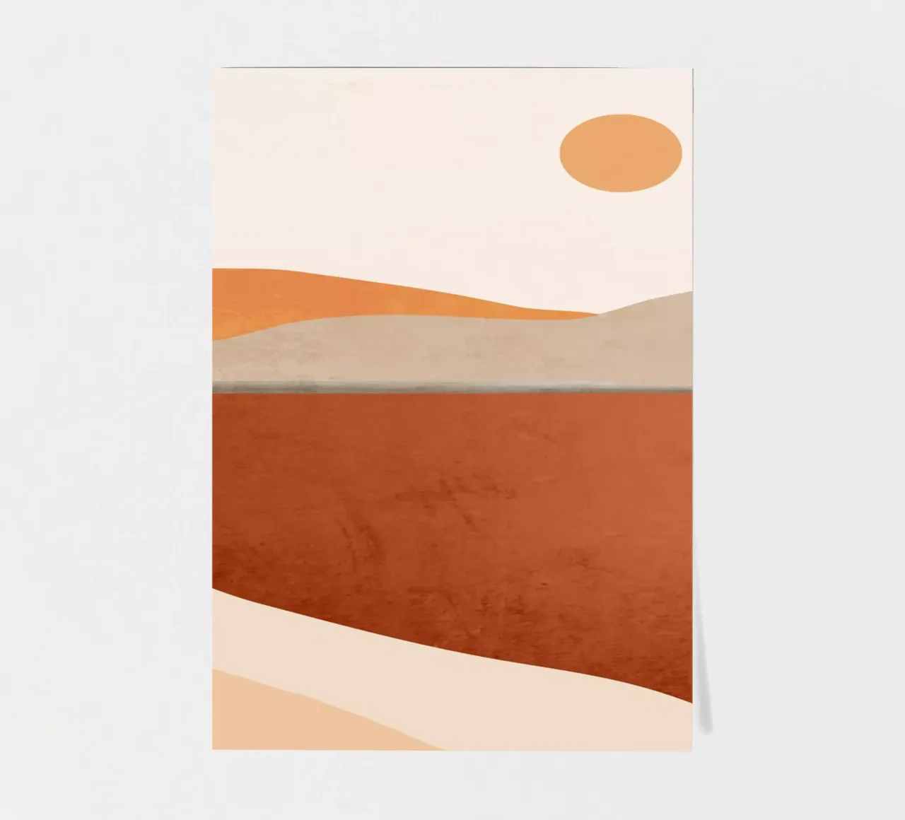 Art abstrait minimal Paysage 11 planche autocollant de ThingDesign