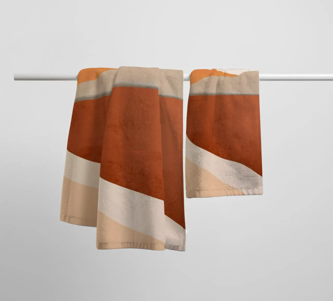 Minimal Abstract Art Landscape 11 towel by ThingDesign