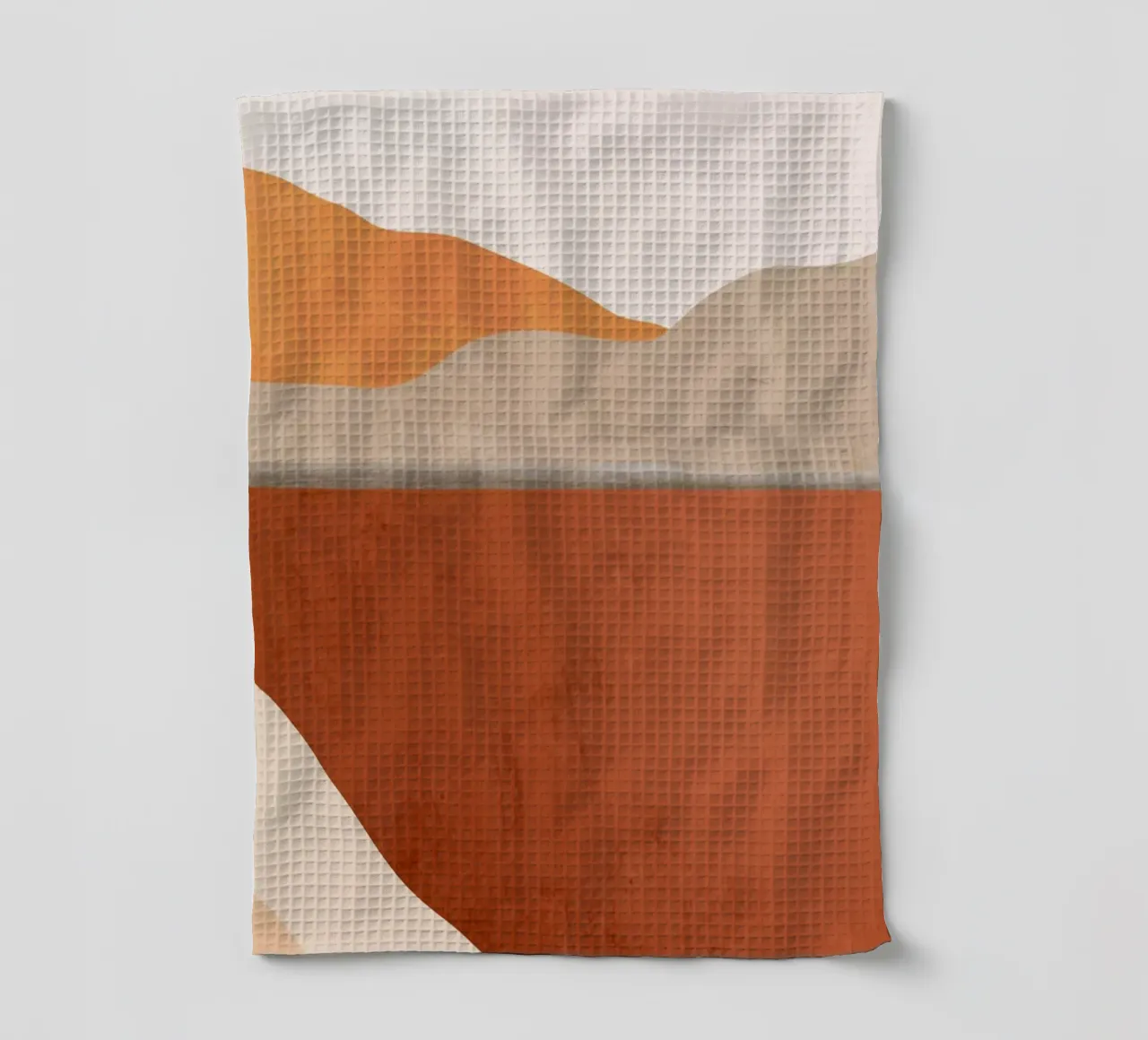 Minimal Abstract Art Landscape 11 tea towel by ThingDesign