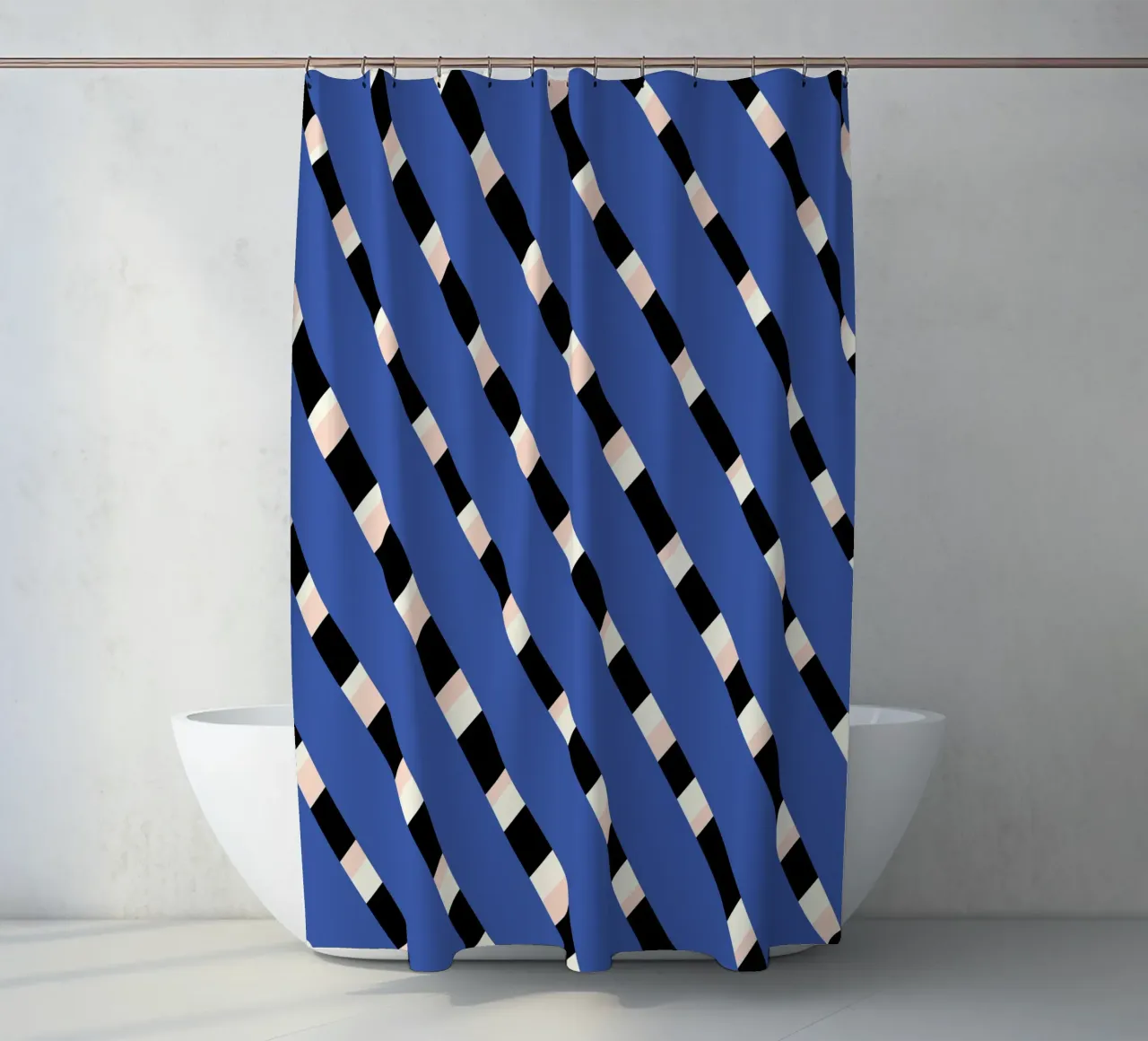 Flechtstreifenmuster Duschvorhang von Little Dean
