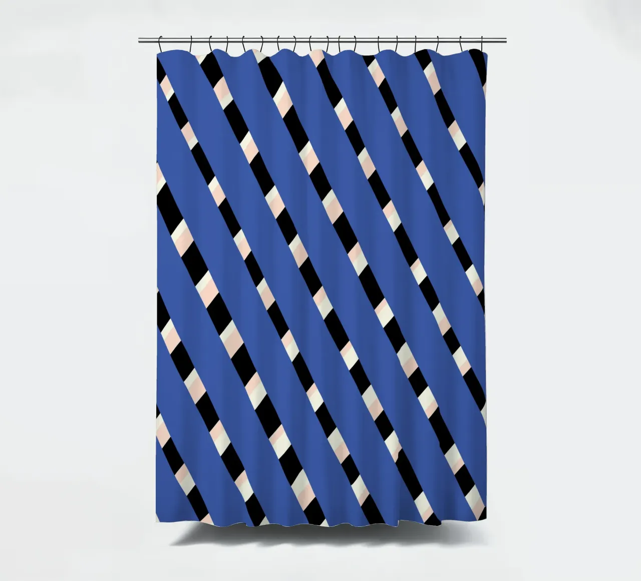 Flechtstreifenmuster Duschvorhang von Little Dean