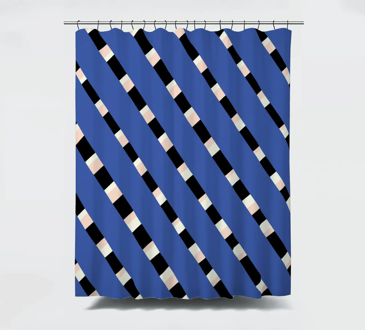 Flechtstreifenmuster Duschvorhang von Little Dean