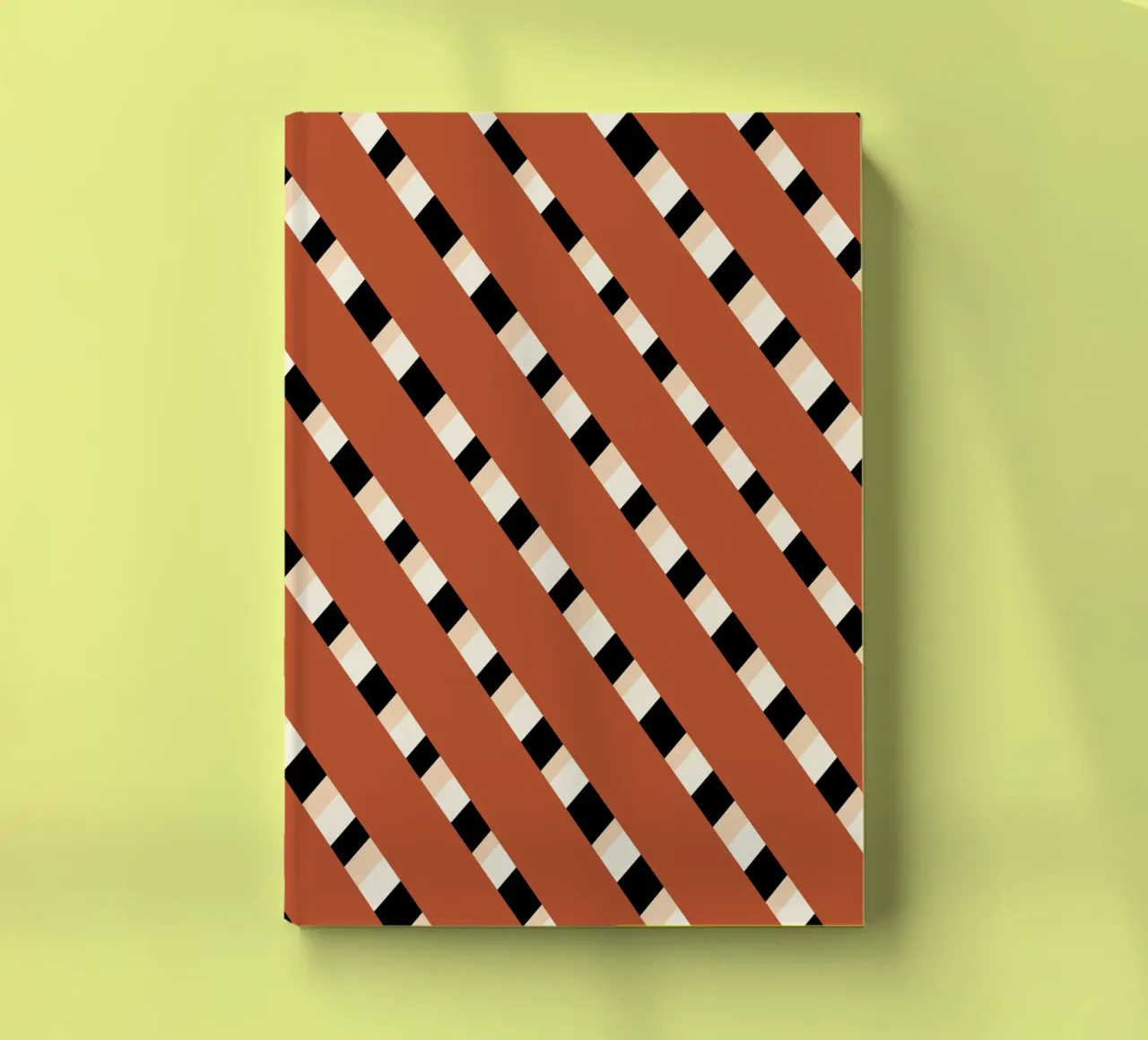 Weaving stripe pattern 02 notebook by Little Dean