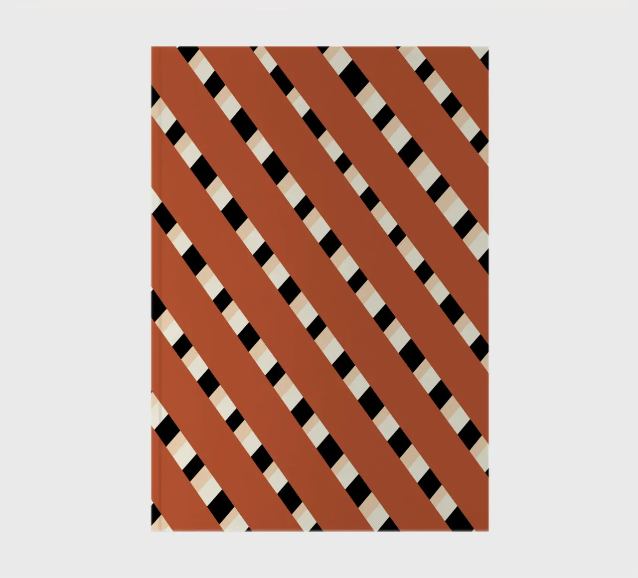 Weaving stripe pattern 02 notebook by Little Dean