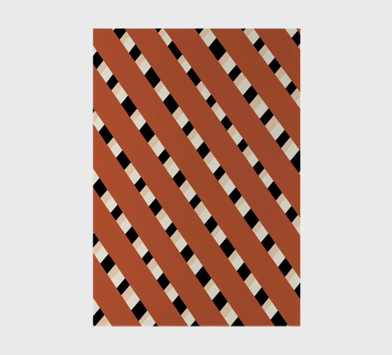 Weaving stripe pattern 02 notebook by Little Dean