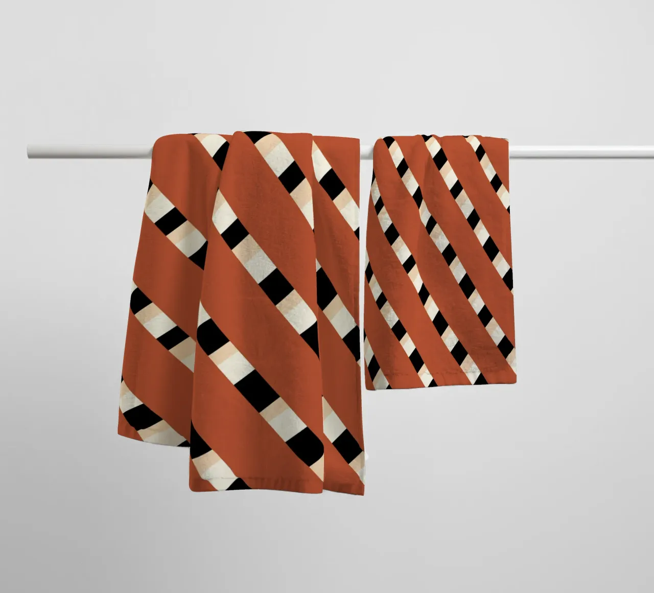 Weaving stripe pattern 02 towel by Little Dean