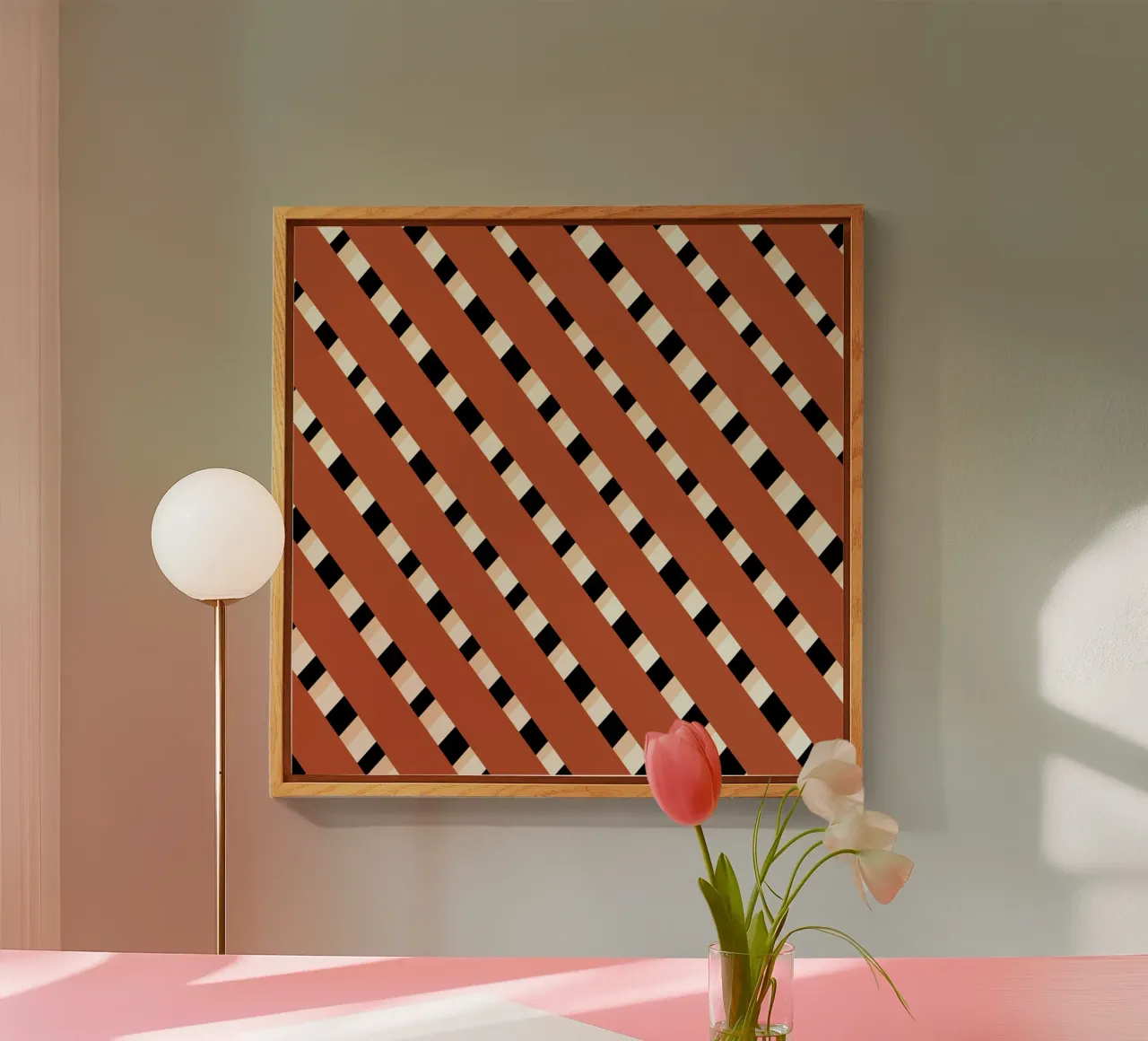 Tessitura a righe 02 plexiglass da Little Dean