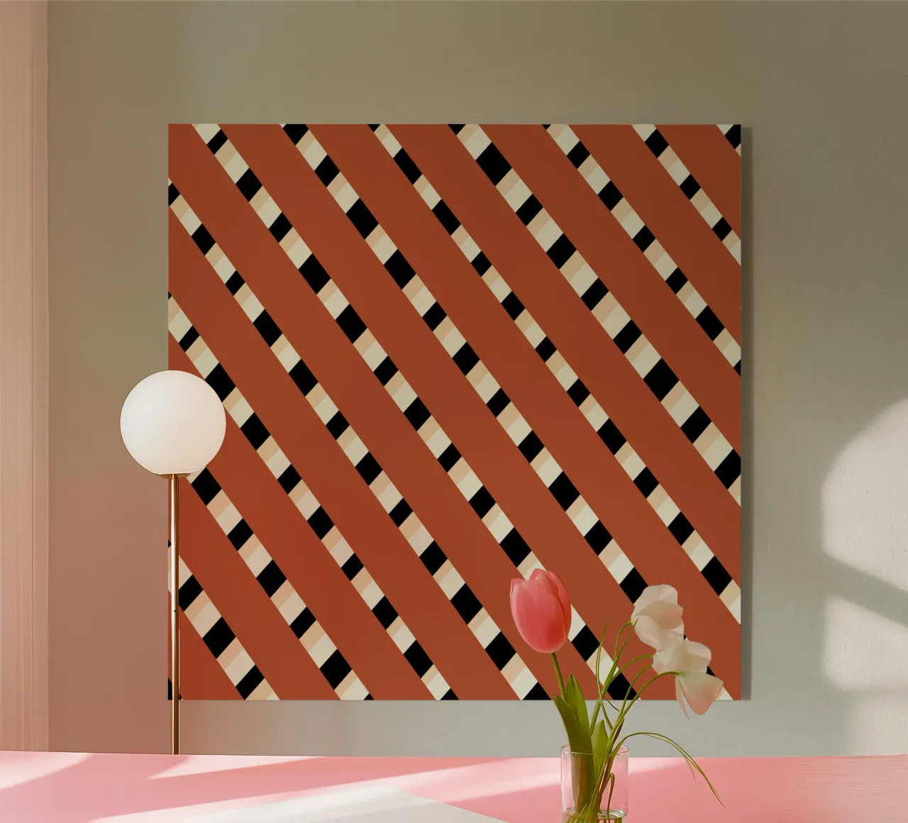 Tessitura a righe 02 plexiglass da Little Dean