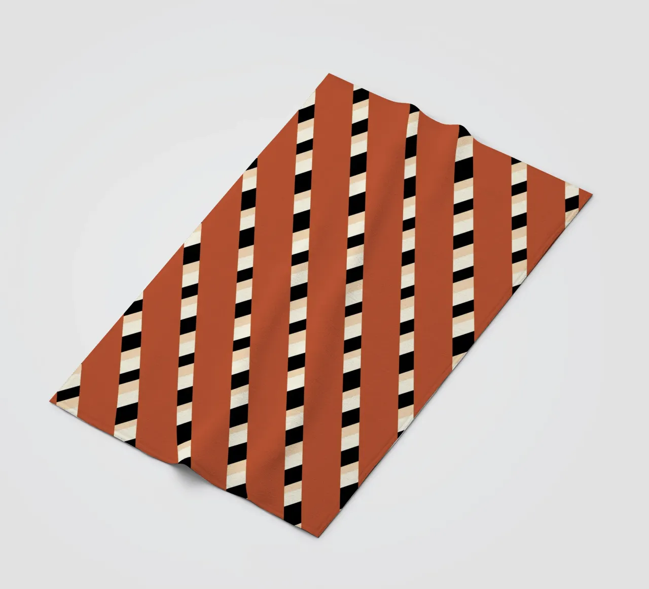 Tessitura a righe 02 coperta in pile da Little Dean