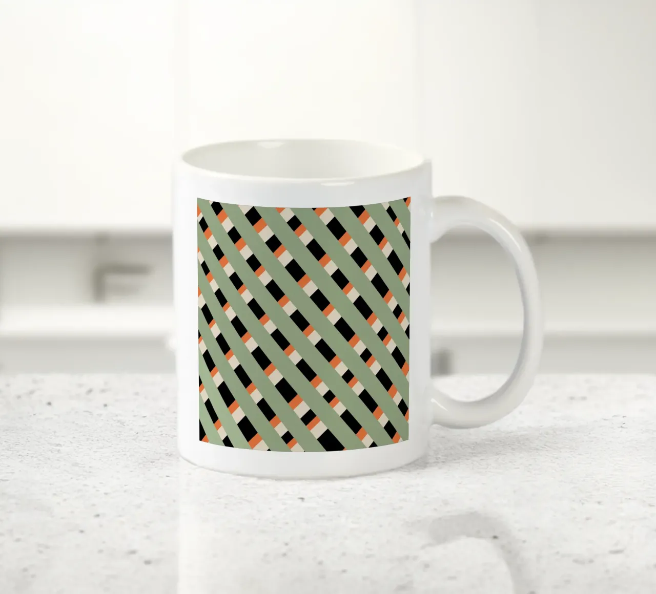 Tessitura a righe 03 tazza in ceramica da Little Dean