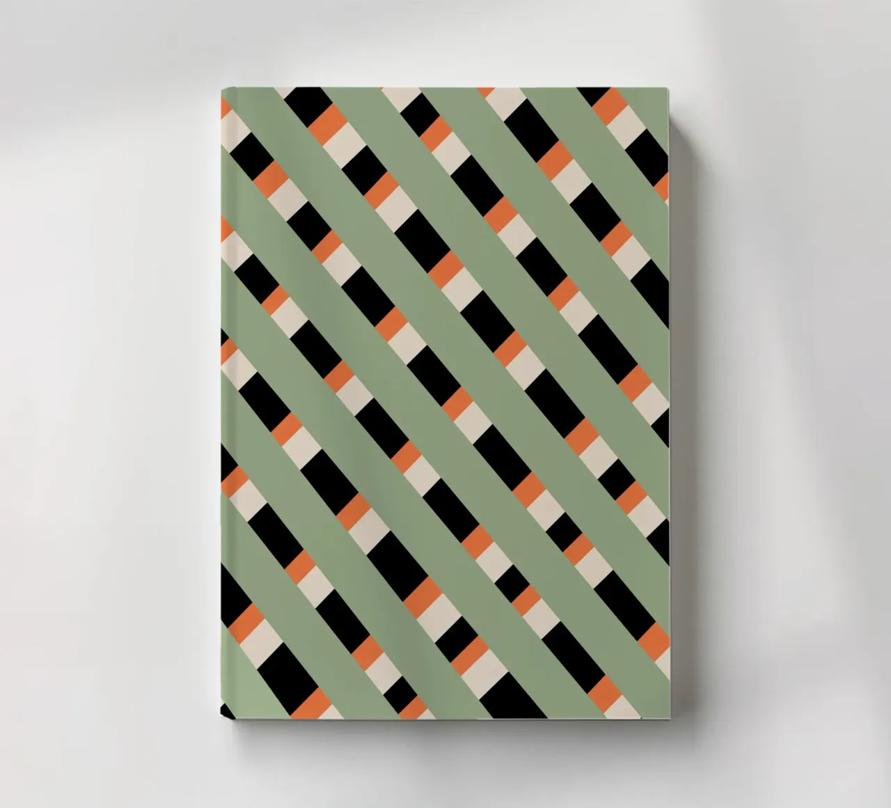 Weaving stripe pattern 03 notebook by Little Dean
