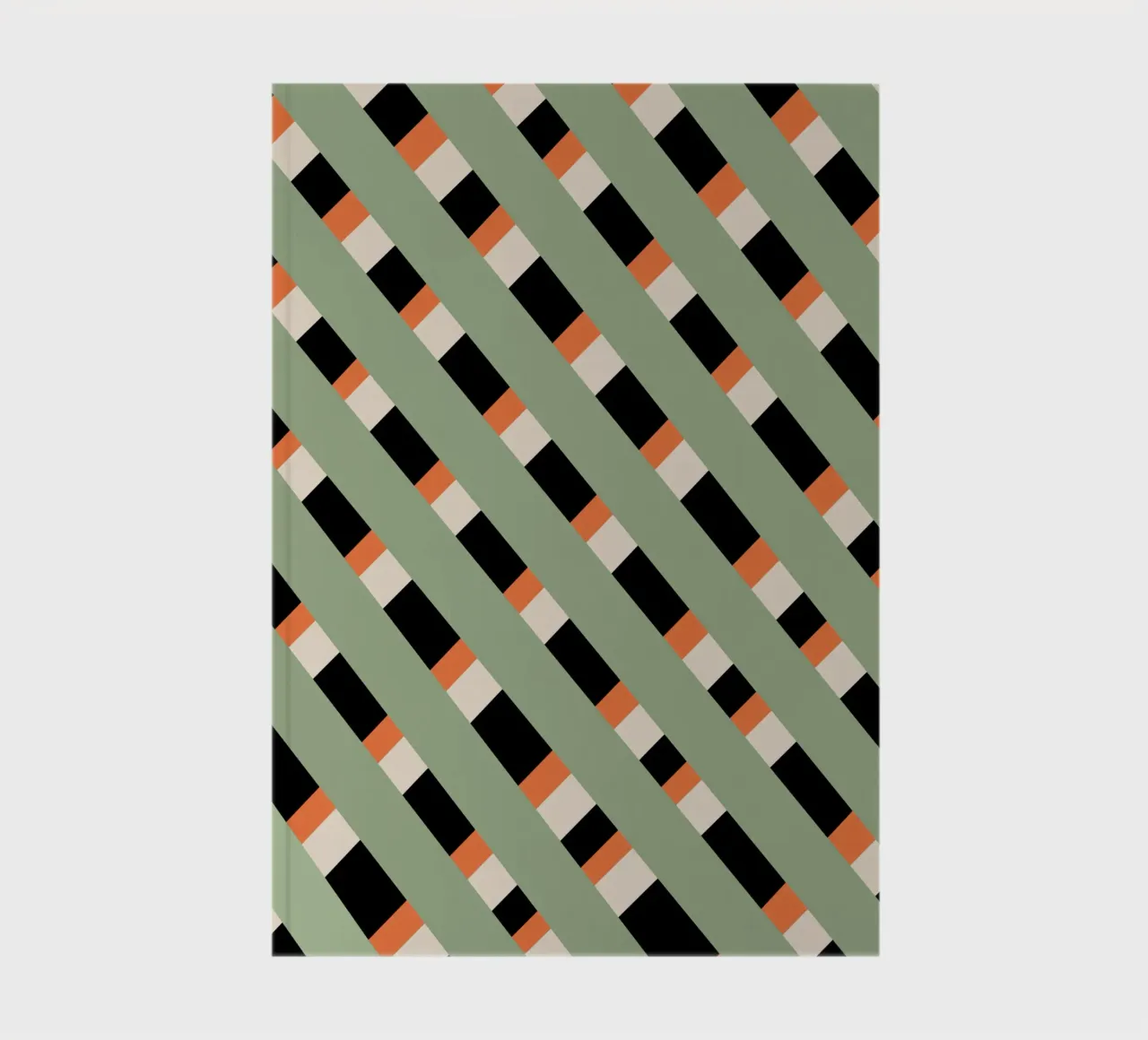 Weaving stripe pattern 03 notebook by Little Dean