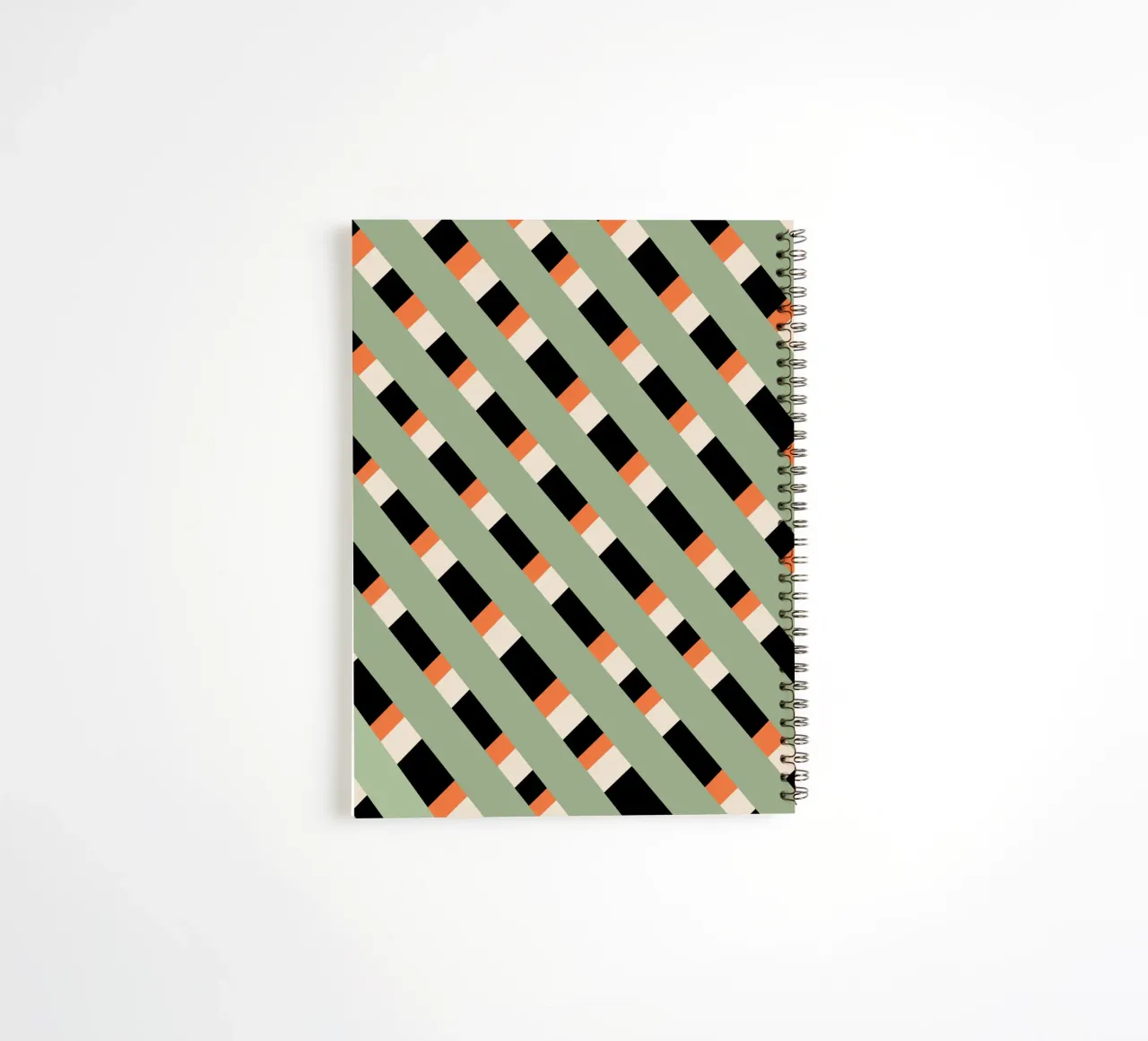 Weaving stripe pattern 03 spiral notebook by Little Dean