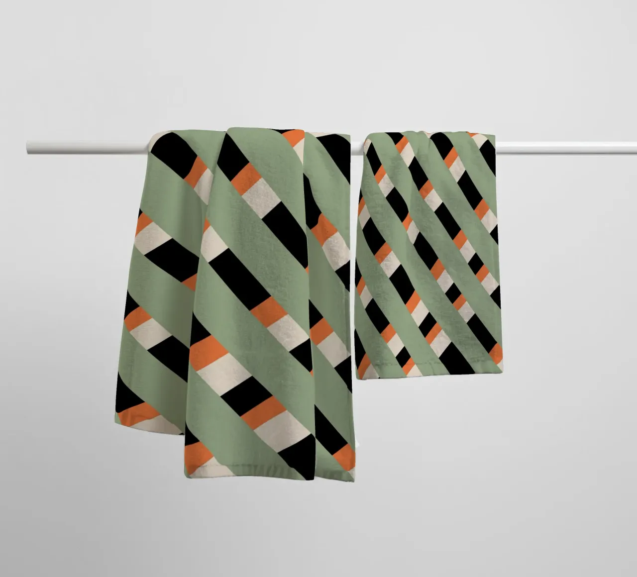 Weaving stripe pattern 03 towel by Little Dean