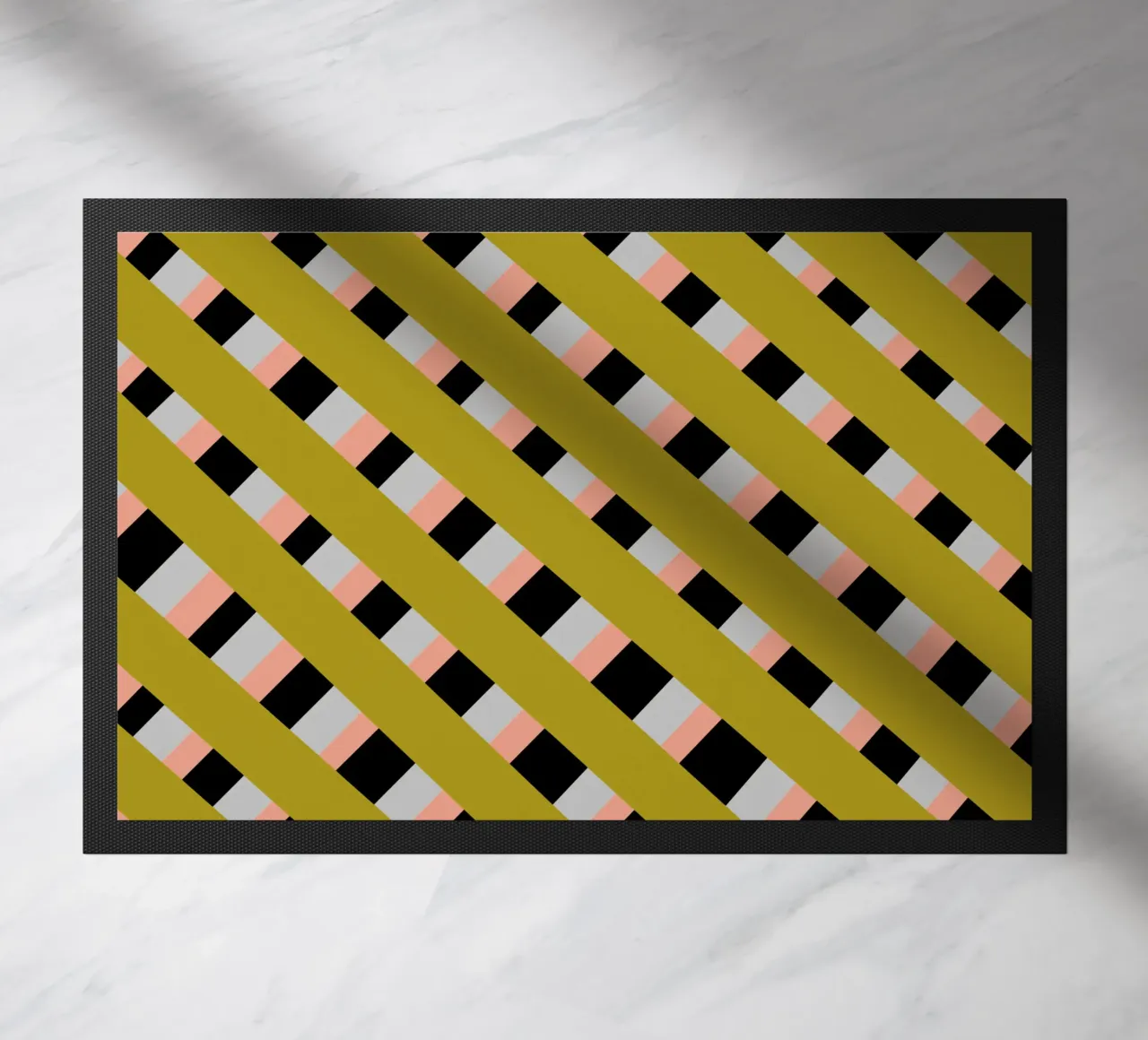 Tessitura a righe 04 zerbino da Little Dean