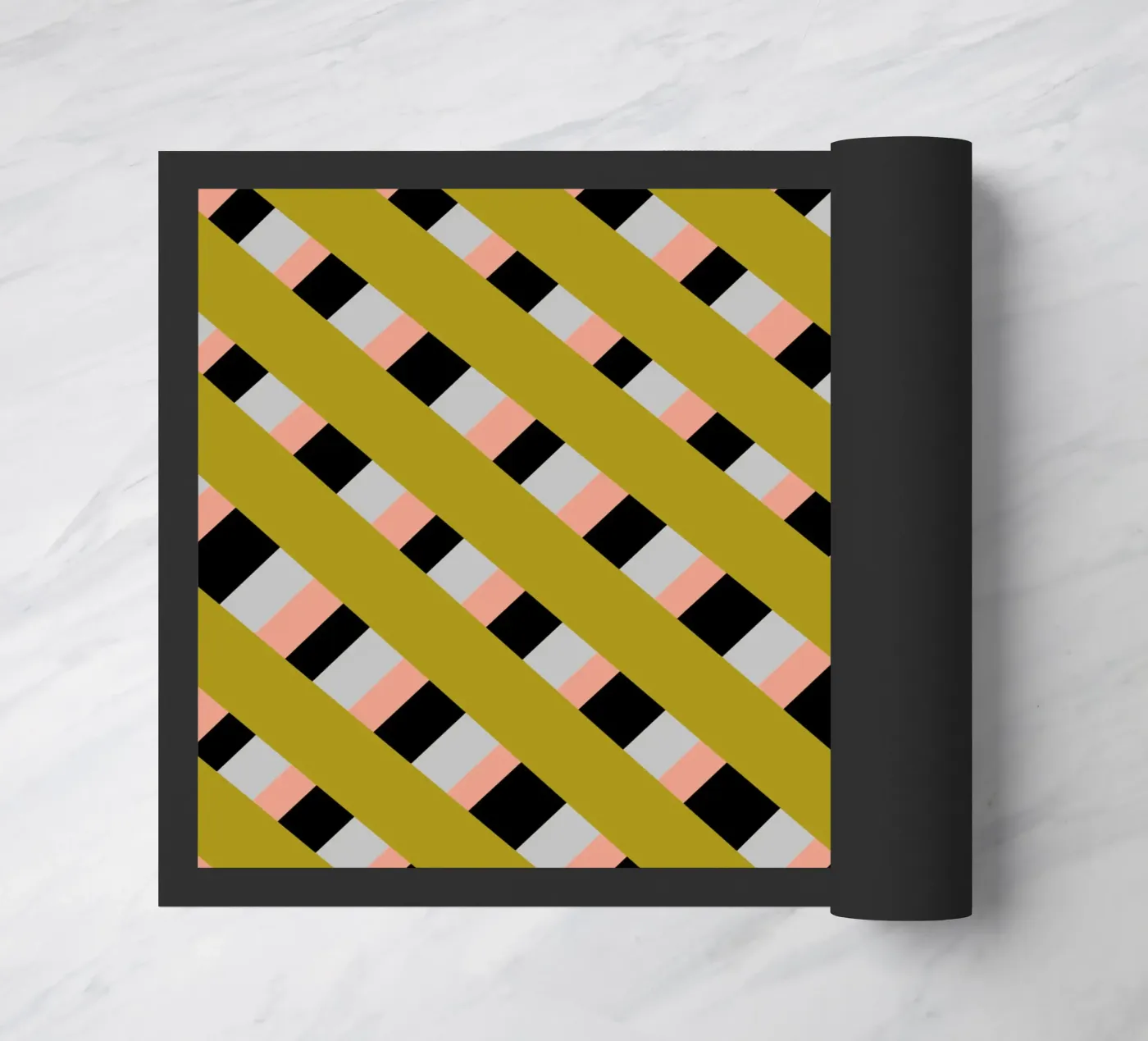 Weaving stripe pattern 04 doormat by Little Dean