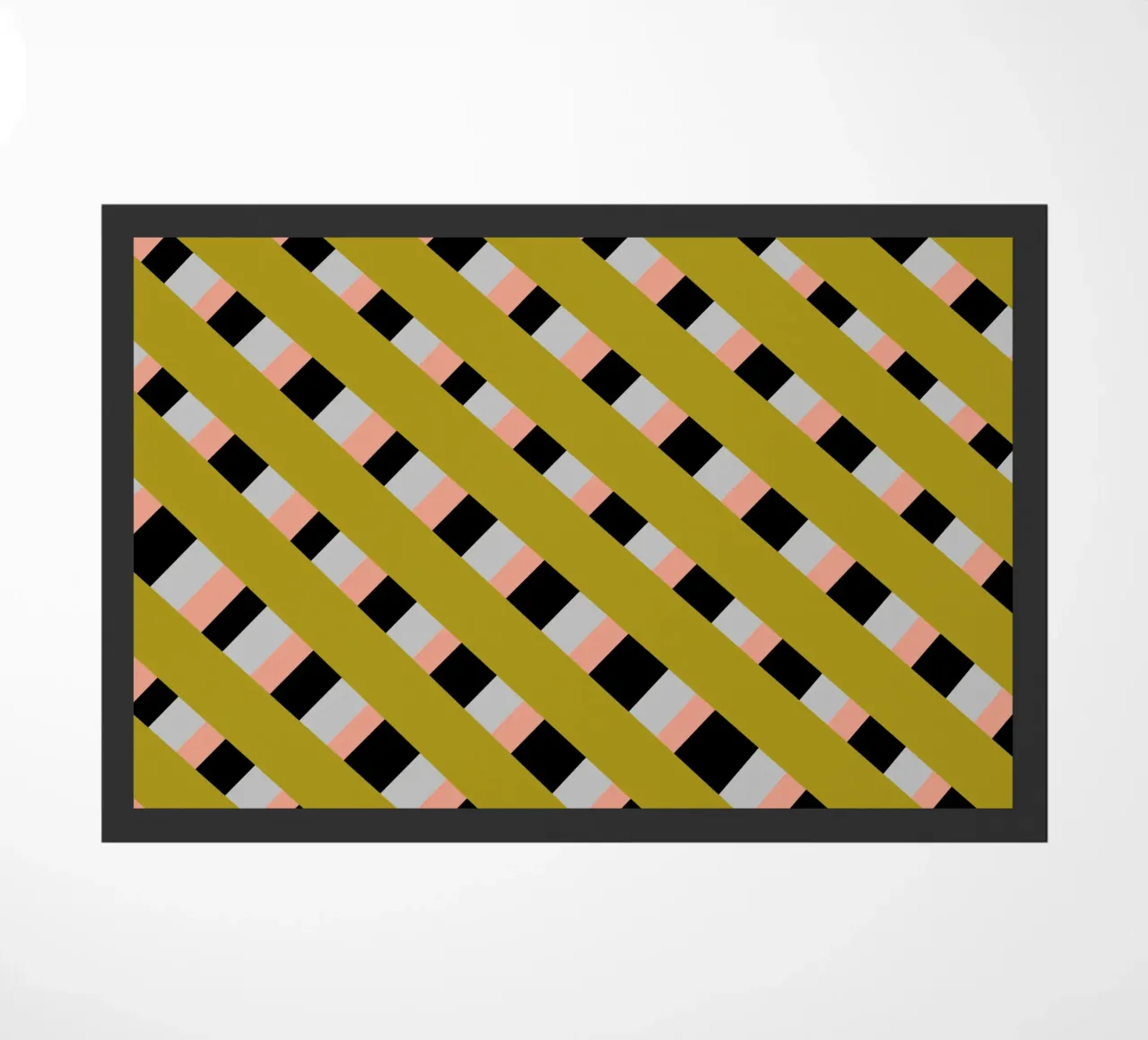 Tessitura a righe 04 zerbino da Little Dean